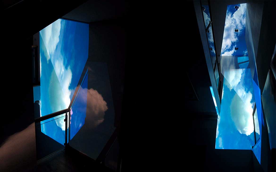 À CIEL OUVERT, 2 nuages en boîte, Musée Géo-Charles, Echirolles (FR 38), 2014
